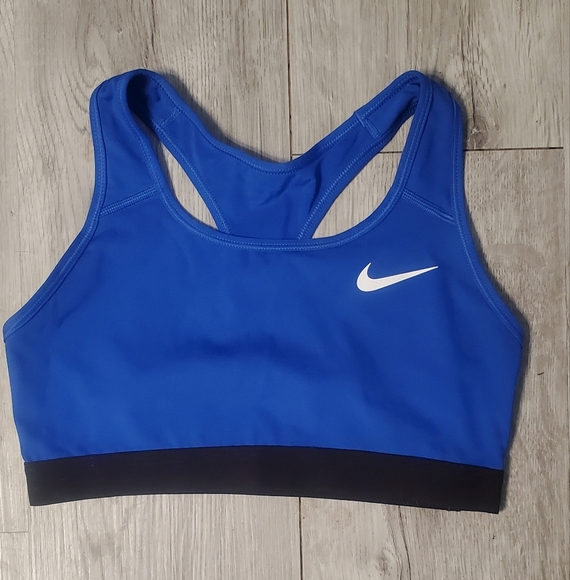 Nike Dri- Fit Women's Royal Blue Racerback Sports Bra Crop Top Tank Size Medium - Picture 4 of 4